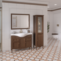 Мебель для ванной комнаты Caprigo Лион 105 3 дверцы, 2 ящика, орех античный