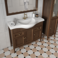 Мебель для ванной комнаты Caprigo Лион 105 3 дверцы, 2 ящика, орех античный