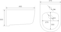 Биде подвесное Vincea Evo VB1-34S белое