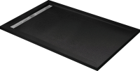 Поддон для душа Cezares TRAY-AS-AH-120/90-30-NERO 120x90, с сифоном, черный матовый