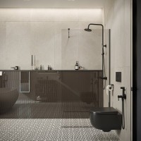 Унитаз подвесной BOCCHI V-Tondo 1416-004-0129 черный матовый, с микролифтом