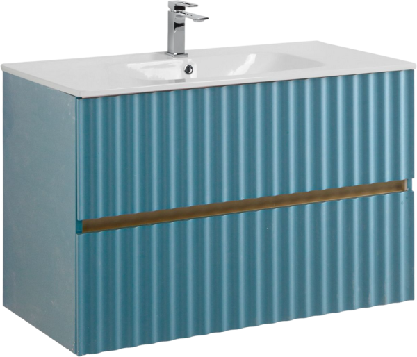 Тумба с раковиной Art&Max Elegant 90 подвесная, ниагара