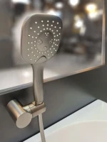 Термостатический смеситель AltroBagno Lamberto AltroBagnoLamberto0224GM для ванны с душем, оружейная сталь