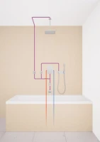 Кронштейн для верхнего душа Grohe Rainshower 28497000 Кронштейн для верхнего душа Grohe Rainshower 28497000