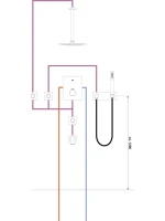 Кронштейн для верхнего душа Grohe Rainshower 28497000 Кронштейн для верхнего душа Grohe Rainshower 28497000