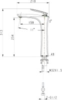 Смеситель для раковины Timo Helmi 4011/03F