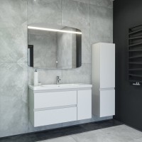 Мебель для ванной комнаты Caprigo Forte 100 R белая