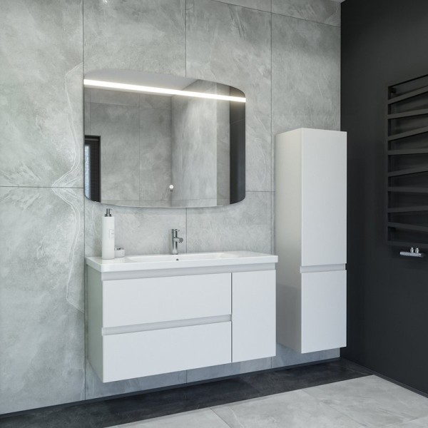 Мебель для ванной комнаты Caprigo Forte 100 R белая