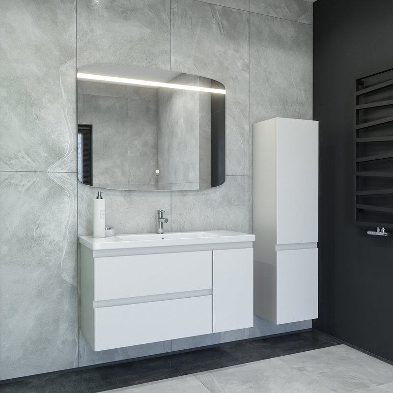 Мебель для ванной комнаты Caprigo Forte 100 R белая