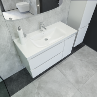 Мебель для ванной комнаты Caprigo Forte 100 R белая