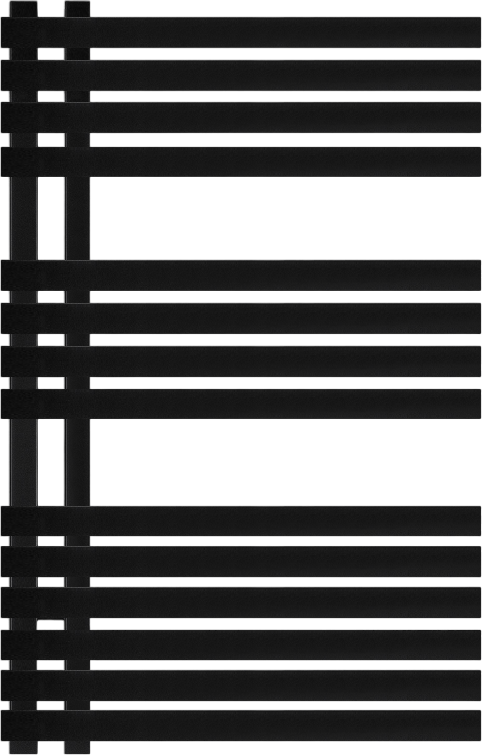 Полотенцесушитель водяной Secado Коредо 100х7х50 100x50 см, черный матовый, лесенка