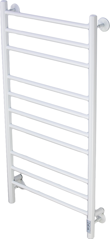 Полотенцесушитель электрический Comfysan Luce EC-10 100x55 см, подключение справа, слева, матовый белый, лесенка, из стали
