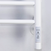 Полотенцесушитель электрический Comfysan Luce EC-10 100x55 см, подключение справа, слева, матовый белый, лесенка, из стали