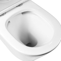 Унитаз-компакт напольный BOND Oval F03-00 безободковый, c микролифтом