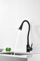Смеситель для кухни BELZ B810 B74810-7 с гибким изливом, черный