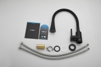 Смеситель для кухни BELZ B810 B74810-7 с гибким изливом, черный