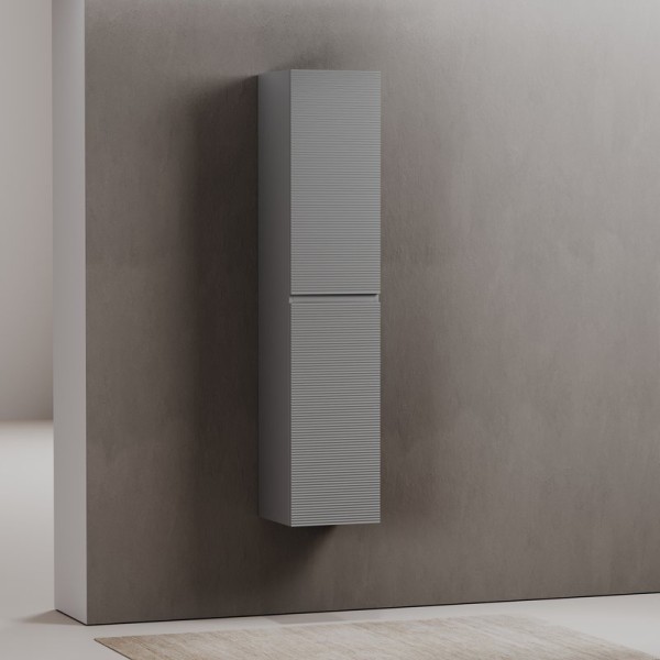 Шкаф пенал для ванной Sancos Folk 35 универсальный, ergraut soft