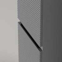 Шкаф пенал для ванной Sancos Folk 35 универсальный, ergraut soft