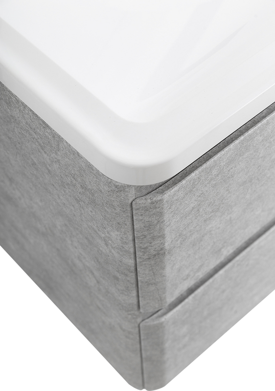 Мебель для ванной комнаты BelBagno Albano 120 подвесная, cemento verona grigio, белая глянцевая раковина