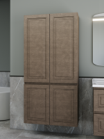 Шкаф-пенал для ванной Caprigo Wales 80 шоколадный орех