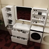 Мебель для ванной комнаты Style Line Бергамо Мини 90 Люкс Plus напольная, антискрейтч белая
