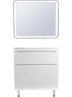 Мебель для ванной комнаты Style Line Бергамо Мини 90 Люкс Plus напольная, антискрейтч белая