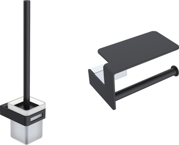 Набор Ершик Boheme Q + Держатель 10941-CR-B с полкой для телефона