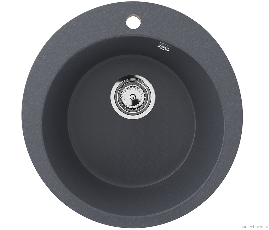 Мойка кухонная Ulgran U-405 343 антрацит + дозатор U-02 антрацит