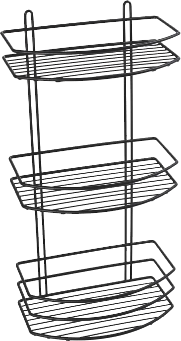 Полка Fixsen FX-720B-3 черная