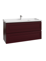 Тумба с раковиной Caprigo Wales Смальти 120 бордовая