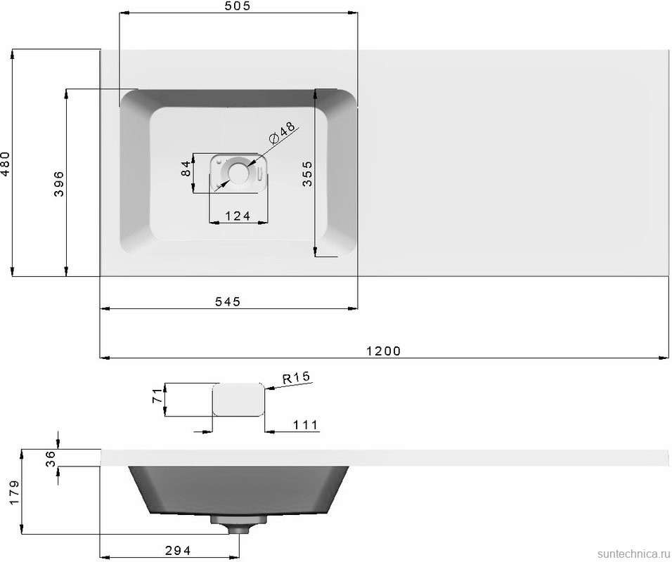 Мебель для ванной комнаты Brevita Grafit 60 L под стиральную машину, раковина Kamilla графит