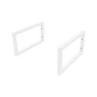 Столешница с раковиной Teymi Helmi 100 дуб кашмир, раковина Solli 61,  с белыми кронштейнами