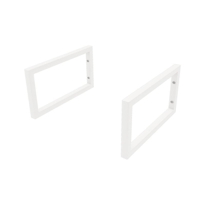 Столешница с раковиной Teymi Helmi 100 дуб кашмир, раковина Solli 61,  с белыми кронштейнами