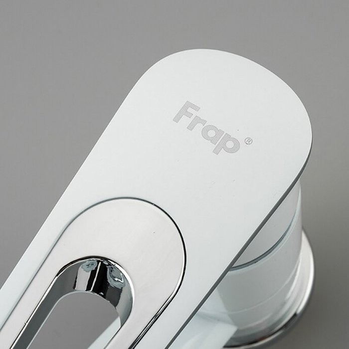 Смеситель для кухни Frap H49 F4549 белый, хром