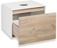 Тумба с раковиной Runo Бари 60 крафтовый дуб, раковина Lavello 50