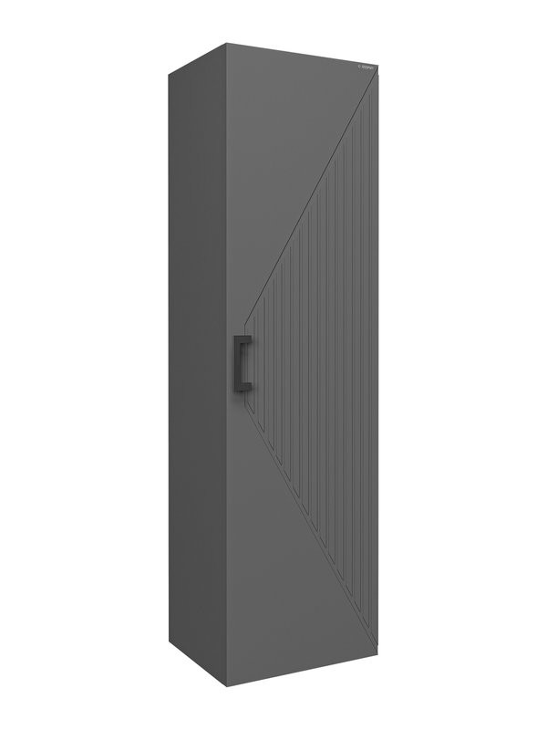 Шкаф-пенал для ванной Grossman Луксор 42 L/R матовый графит