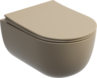 Унитаз подвесной Ceramicanova Modena Rimless CN6063MC капучино матовый
