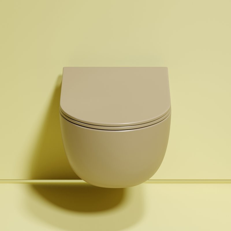 Унитаз подвесной Ceramicanova Modena Rimless CN6063MC капучино матовый