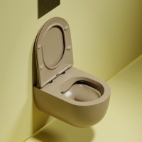 Унитаз подвесной Ceramicanova Modena Rimless CN6063MC капучино матовый