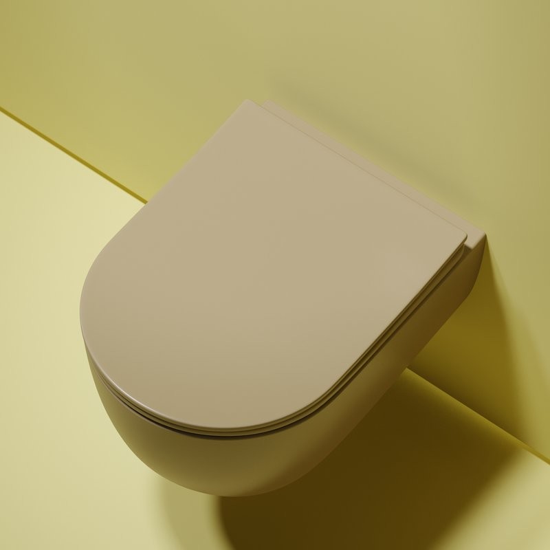 Унитаз подвесной Ceramicanova Modena Rimless CN6063MC капучино матовый