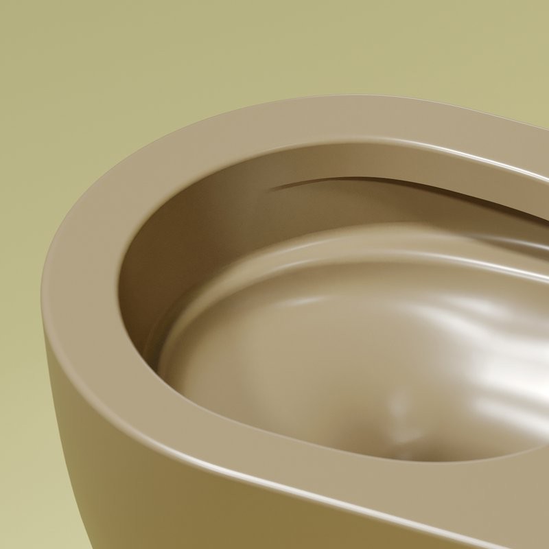 Унитаз подвесной Ceramicanova Modena Rimless CN6063MC капучино матовый