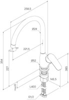 Комплект Мойка Omoikiri Yamakawa 45-U/I белая + Смеситель Milardo Rora RORWT0JM05 белый
