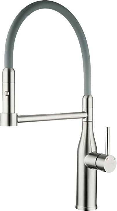 Смеситель для кухни Gappo G4398-55 с гибким изливом, сатин