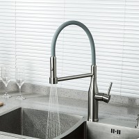 Смеситель для кухни Gappo G4398-55 с гибким изливом, сатин
