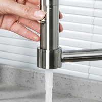 Смеситель для кухни Gappo G4398-55 с гибким изливом, сатин
