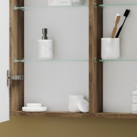 Зеркало-шкаф Sancos Mirror 100, с подсветкой, дуб чарльстон