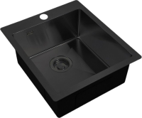 Комплект Мойка Zorg Light + Смеситель Sanitary SZR-3216 Grafit графит + Измельчитель Bone Crusher BC 610-AS