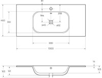 Мебель для ванной комнаты Cezares Eco Cer 100 ручки серые, bianco opaco