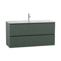 Тумба с раковиной BelBagno Uno 120 подвесная, 2 ящика, матовая еловая