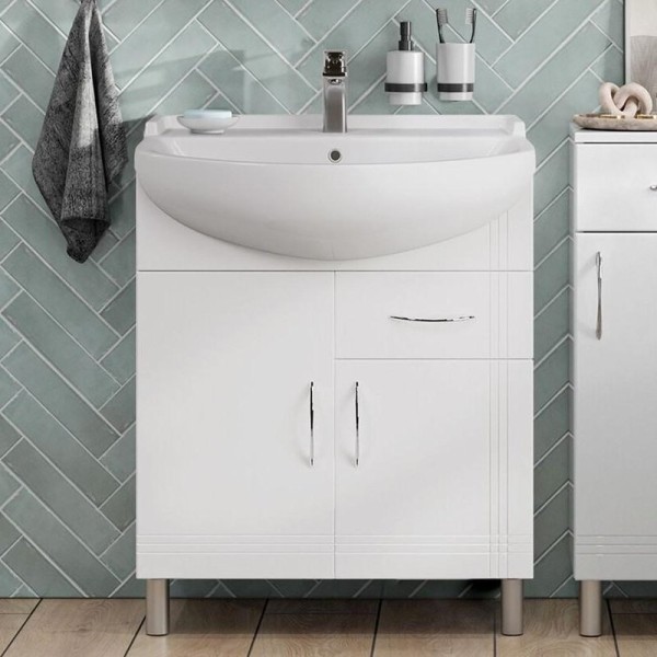 Тумба с раковиной SanStar Вольга 70 раковина Амур